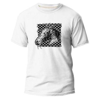 Imagem de Camiseta Algodão Premium Estampa Digital Cavalo Rustico Dtf - Pavesi, 