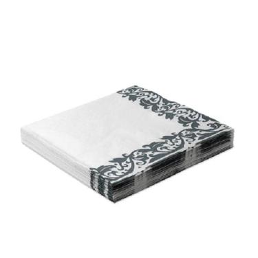 Imagem de Guardanapo Papel Decorado Arabesco Prata Ano Novo - 20 unid - Silverfe