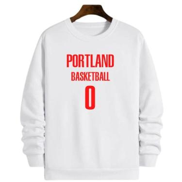 Imagem de Blusa Moletom Gola Basquete PortlandBasketball número 0 - Loja Click C