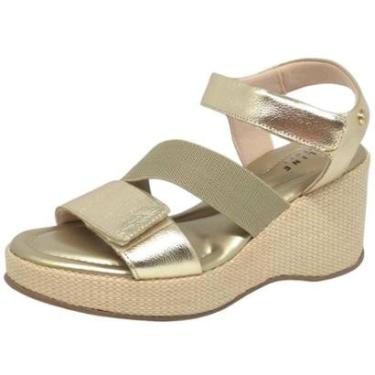 Imagem de Sandália Violet Anabela Palha Conforto Elegante Lia Line-Feminino