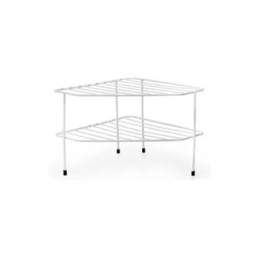 Imagem de escorredor de pratos de três níveis (Branco)