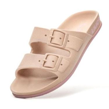 Imagem de Sandália Infantil Feminina Lilica Ripilica Original Chinelo Anatômico Macio Conforto Bege-Feminino