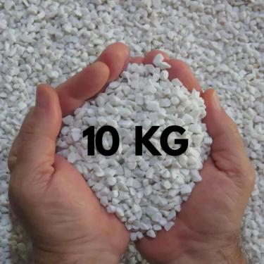 Imagem de Pedra Granilha Branca N2 Jardim, Vasos, Paisagismo Aquário