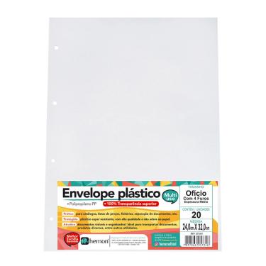 Imagem de Saco Plástico A4 Chies 4 Furos com 20 Unidades