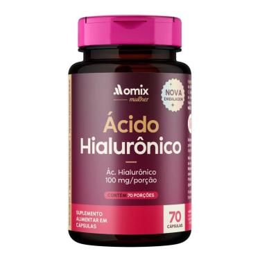 Imagem de Ácido Hialurônico - 70 Cápsulas - Omix-Unissex