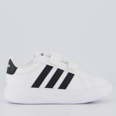 Imagem de Tênis Adidas Grand Court 3.0 Bubble CF Infantil Branco, 24