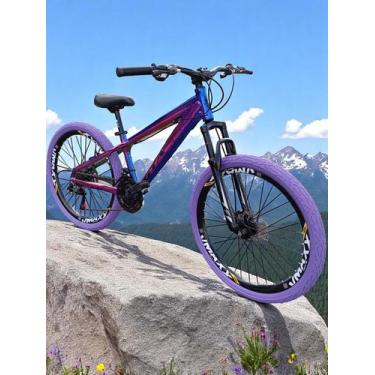 Imagem de Bicicleta 26 Gta Rebel Freeride Cor Camaleão 21v Freio Disco Rodas Vma