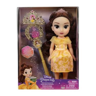 Imagem de Boneca Princesas Disney Bela com varinha e tiara Multikids - BR2328