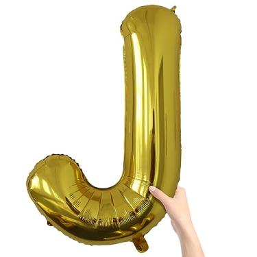 Imagem de Balões grandes com letras douradas de 101,6 cm, balões grandes de hélio mylar para festas de aniversário, festa de casamento, despedida de solteira, decoração de chá de panela, decoração de balão de