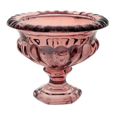 Imagem de CENTRO DE MESA ATHENAS COM PE EM CRISTAL ECOLOGICO D13XA11CM COR ROSA