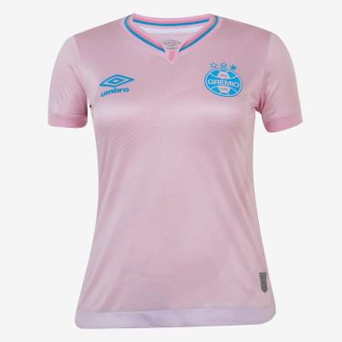 Imagem de Camisa Grêmio Outubro Rosa 24/25 s/n° Torcedor Umbro Feminina-Feminino