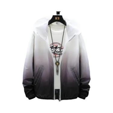 Imagem de Jaqueta Casual Masculina De Verão Com Bloqueio De Cor, Leve, À Prova D