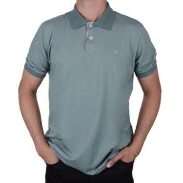 Imagem de Camisa Polo Masculina MC Ogochi Casual Slim Verde - 4025-Masculino
