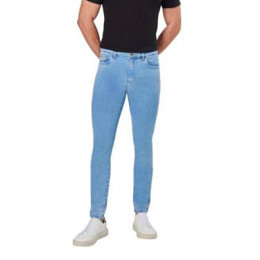 Imagem de Calça Masculina Casual Super Skinny Max Denim 12061 Jeans, 40, Jeans