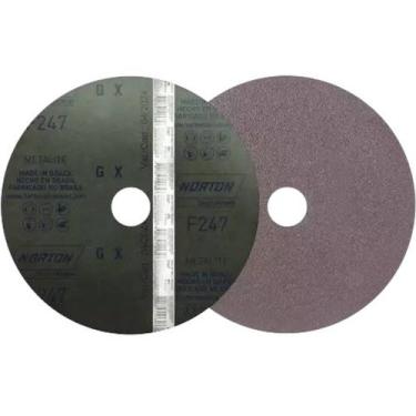 Imagem de Disco de Lixa com Costado de Fibra Para Metal e Pvc, 180 mm, Grão 36, 