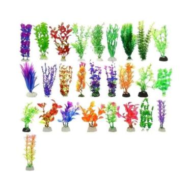 Imagem de Planta Artificial Subaquática Para Aquário, Grama Verde De Plástico Pa