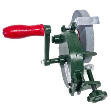 Imagem de Esmeril Manual Manivela Portátil Com Rebolo GR140 Afiar 6"/150mm Esmer