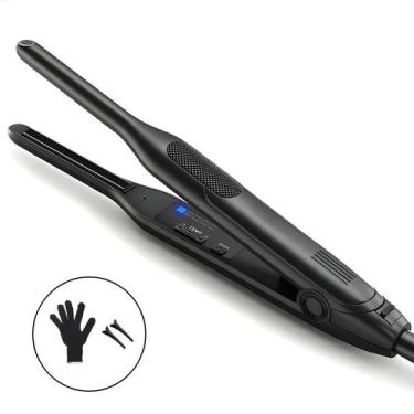 Imagem de Mini Modelador De Cabelo Mais Fino 2 Em 1 Com Placa De Titânio E Displ