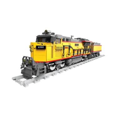 Imagem de Brinquedo De Blocos De Montar Locomotiva Diesel AC6000CW Com Controle 