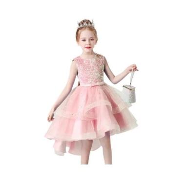 Imagem de Vestido De Casamento Sem Mangas Para Meninas Com Lantejoulas E Renda V