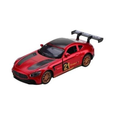 Imagem de Carro De Brinquedo Infantil Em Liga Metálica GT Com Fricção, Portas Qu