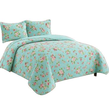 Imagem de Kit Cobre Leito Colcha Queen Boutik Dupla Face - Estampa 28 - 100% Poliéster