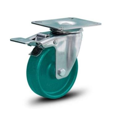 Imagem de Rodizio Inox 3 Pol. Alta Temperatura Giratório C/Freio 230ºc