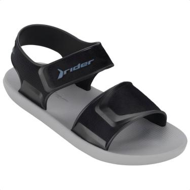 Imagem de Sandália Papete Rider Kick Infantil Cinza E Preto-Masculino