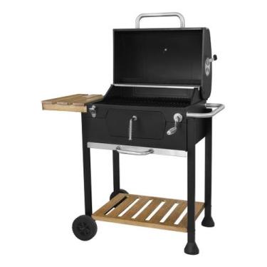 Imagem de Churrasqueira Americana A Carvao Com Apoio Madeira - Grill - BRAZIL HO
