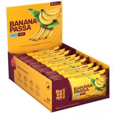 Imagem de Banana Passa caixa 774g com 9 unidades de 86g - 100% natural - sem edição de açúcar