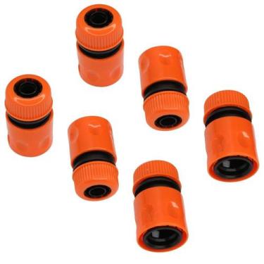 Imagem de KIT6 Adaptador Termina para Mangueira de Jardim 1/2" WAP PR - Acrel