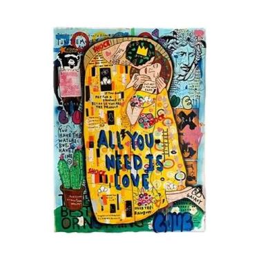 Imagem de Pintura Em Tela De Arte Graffiti Príncipe Princesa Rainha Alec Monopol