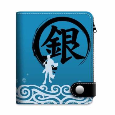 Imagem de Carteira Gintamas Anime Characters Slim BiFold Multi PU - Yiweisai