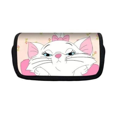 Imagem de Estojo para lápis Aristocatss Cat Cartoon Anime Bolsa de lápis grande 