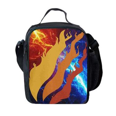 Imagem de Lancheira Prestonplayzes Anime Tote reutilizável 25x20x8cm - yiweisai