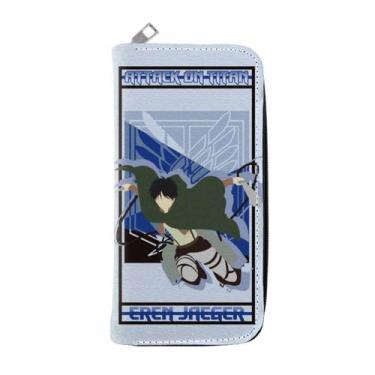 Imagem de Carteira Anime Characters Carteira fina dobrável em couro PU - Yiweisa