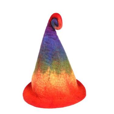 Imagem de Chapéu engraçado do Nepal feito à mão em feltro de feltro Winter Elf W