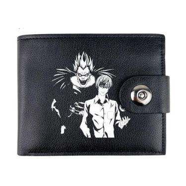 Imagem de Carteira, bolsa de moedas, couro, bifold, para fãs de anime - Yiweisai
