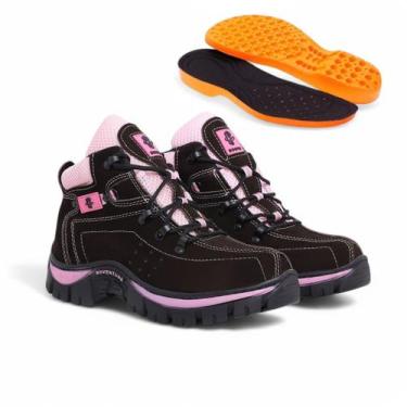 Imagem de Coturno Feminino Adventure Couro Legítimo + Palmilha Gel Conforto Tota