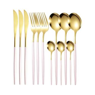 Imagem de Conjunto De Talheres Finos De Aço Inoxidável 12 Peças Portugal: Faca D