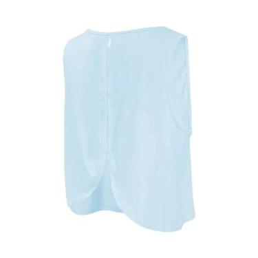 Imagem de Top Esportivo Feminino Sem Mangas Com Recortes Nas Costas, Secagem Ráp