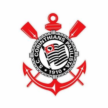 Imagem de Painel Impresso Corinthians Escudo 42 x 42 cm  Piffer Festas - Inspire