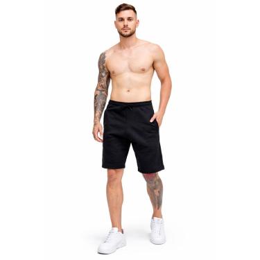 Imagem de Short Moletom Bermuda Moleton Casual Confortável Com Bolsos Cordão Ajustável Treino Academia-Masculino