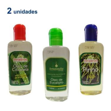 Imagem de 2 Limpador Perfumado Óleo Essência Concentrada Eucalipto Citronela Pin