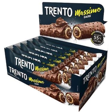 Imagem de Chocolate Trento Massimo Dark 55% Cacau 25G Caixa Com 15