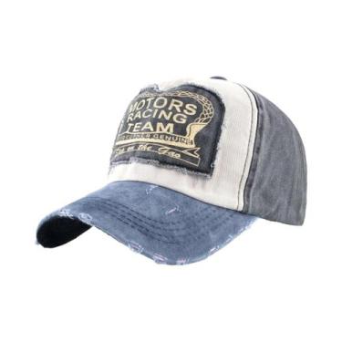 Imagem de Boné Snapback Unissex Vintage de Algodão  Chapéu Hip Hop com Remendo d