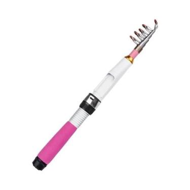 Imagem de Kit De Pesca Infantil Mini Com Vara Telescópica, Carretilha E Iscas - 