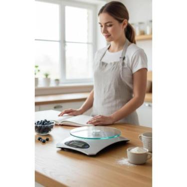 Imagem de Balança Cozinha Digital Alta Precisão 5kg - Prata - Congratulations St