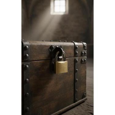 Imagem de Cadeado Reforçado 70mm Dourado Antifurto Segurança Total - Congratulat