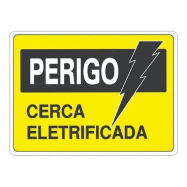 Imagem de Placa de pvc cerca eletrificada 15x20cm - ACESSO
